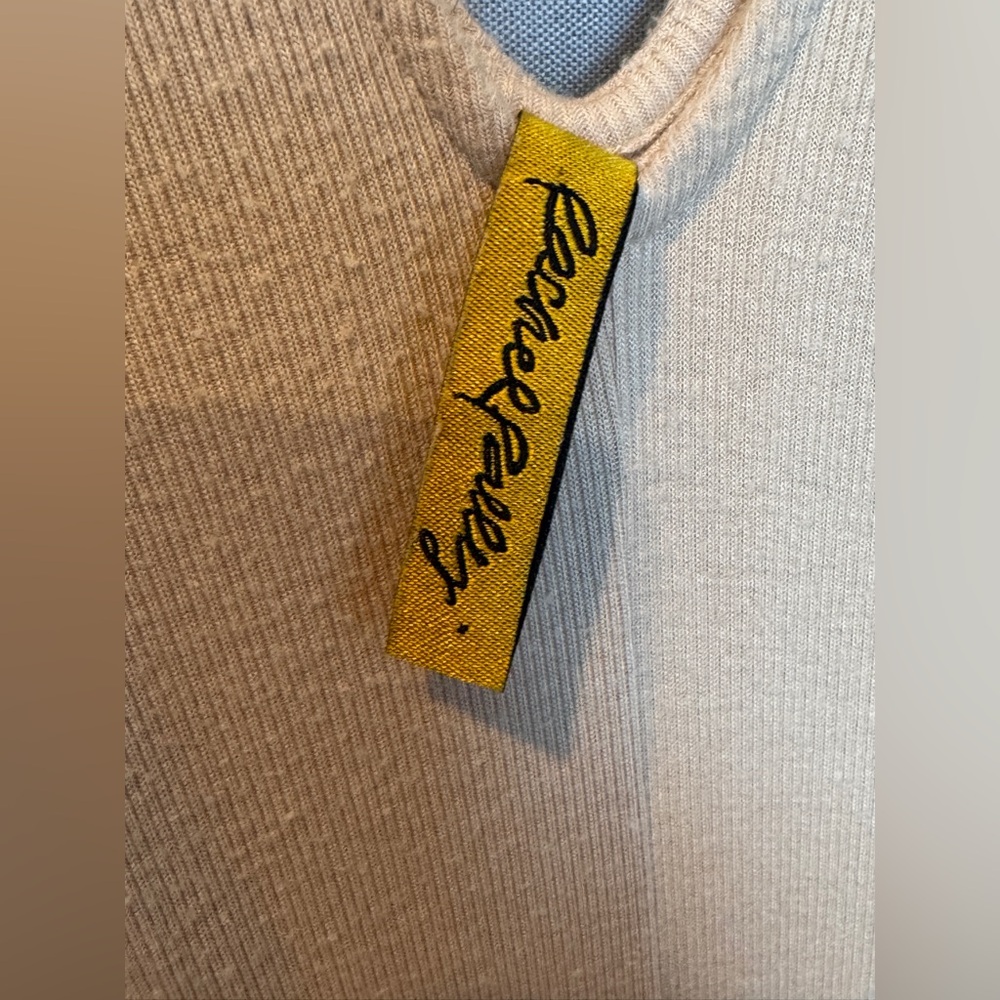 Rachel Pally Modal Jersey Maxi Dress Cream Blush Pink Size Small EUC - Picture 7 of 9